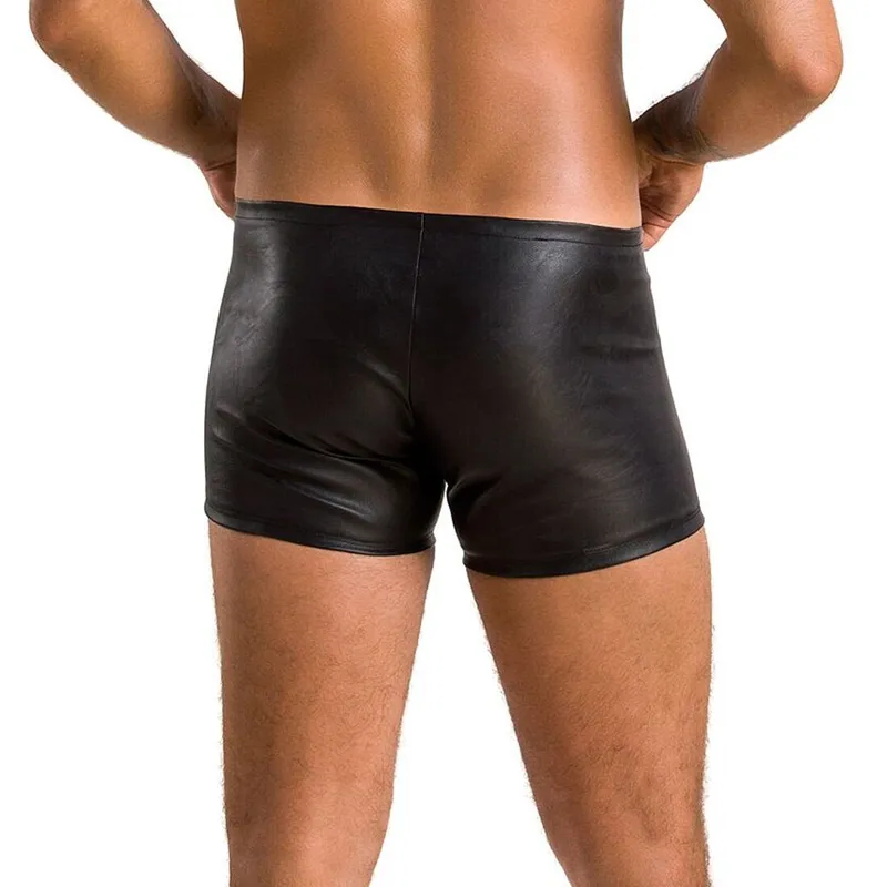Чоловічі боксери з блискавками Passion Short Matt XXL/XXXL Black