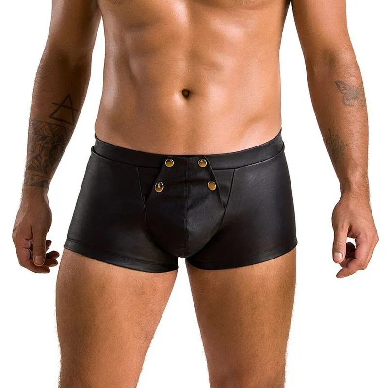 Чоловічі боксери з клапаном Passion Short Patrick, S/M, чорні