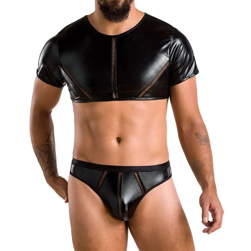 Комплект чоловічої білизни під латекс Passion Set Peter L/XL, Black