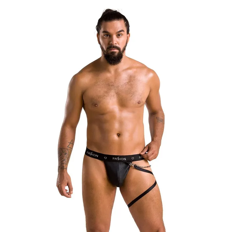 Чоловічі танга з підв'язкою Passion Thong Bill XXL/XXXL