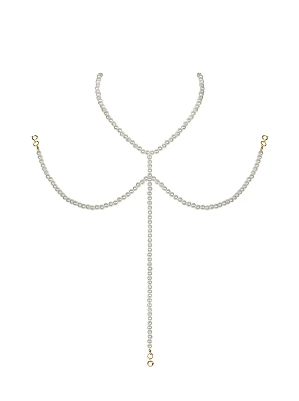 Намисто під перлини на декольте Obsessive A757 necklace pearl