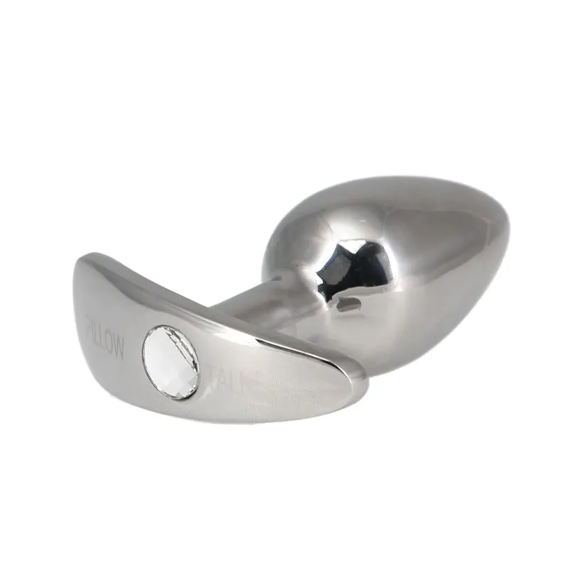 Анальна пробка Pillow Talk Sneaky Luxurious Stainless Steel Anal Plug з кристалом Swarovski