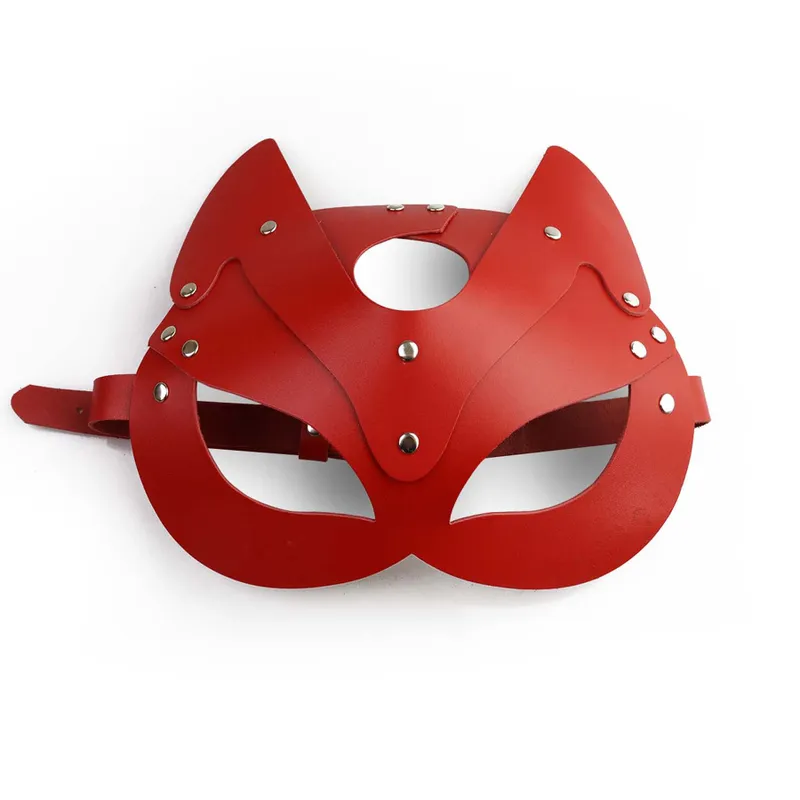 Маска кішечки Art of Sex - Cat Mask, червона