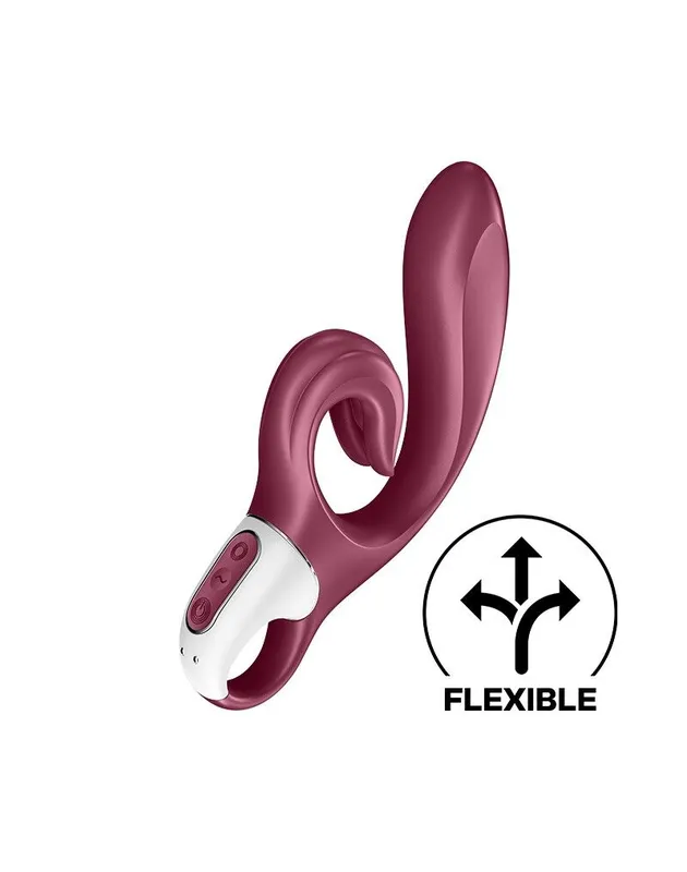 Вібратор-кролик Satisfyer Love Me Red, гнучкий, з потрійним кінчиком