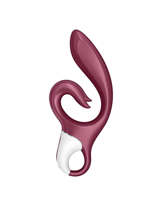Вібратор-кролик Satisfyer Love Me Red, гнучкий, з потрійним кінчиком