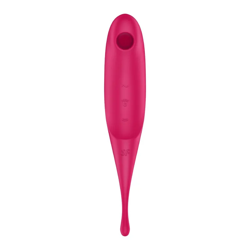Вібратор для клітора Satisfyer Twirling Pro Red з вакуумною стимуляцією