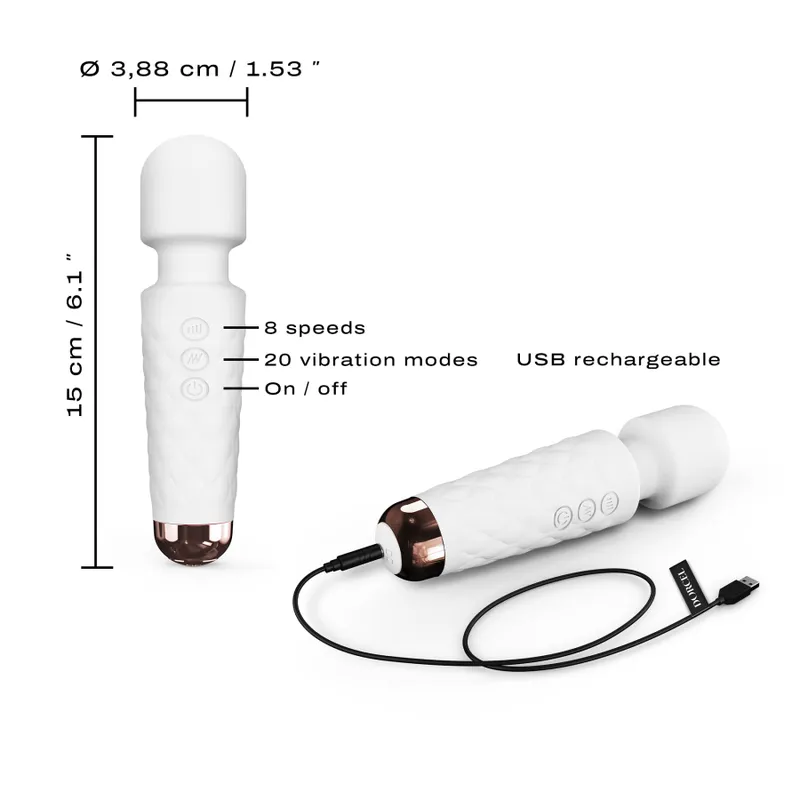 Мінівібромасажер Dorcel Wand Mini Wonderful White