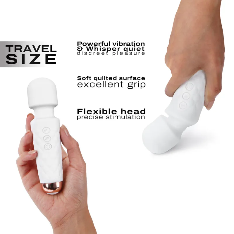 Мінівібромасажер Dorcel Wand Mini Wonderful White