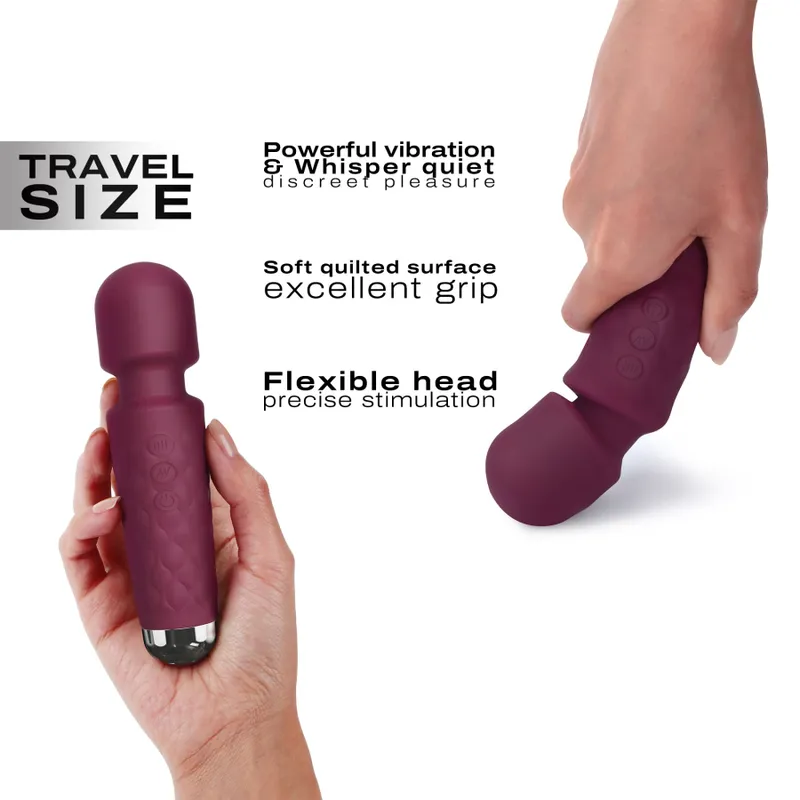 Мінівібромасажер Dorcel Wand Mini Wonderful Plum