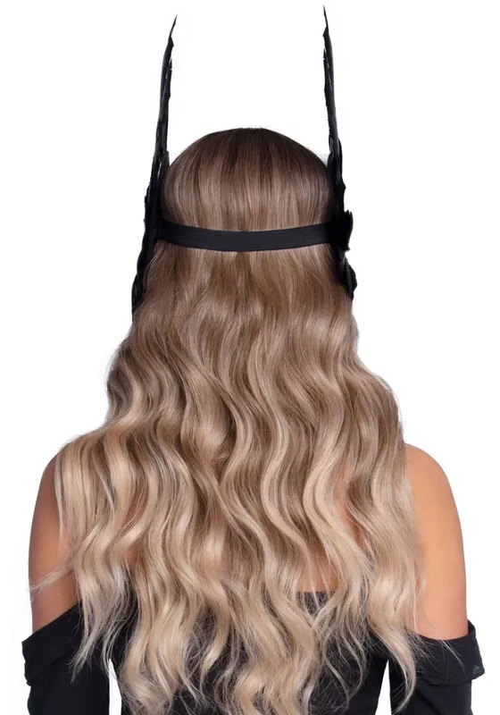 Пов’язка на голову з крилами Leg Avenue Feather headband Black