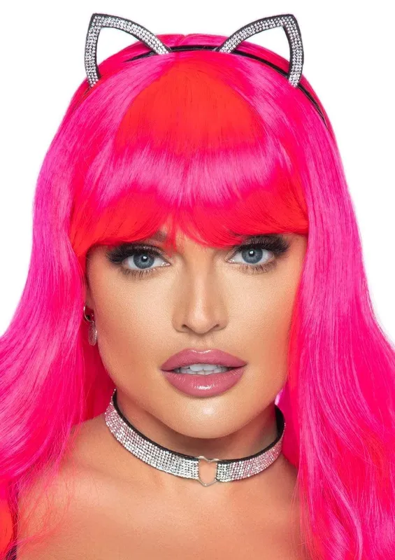 Набір кошечки Leg Avenue Cat ear headband and choker з чокером та вушками