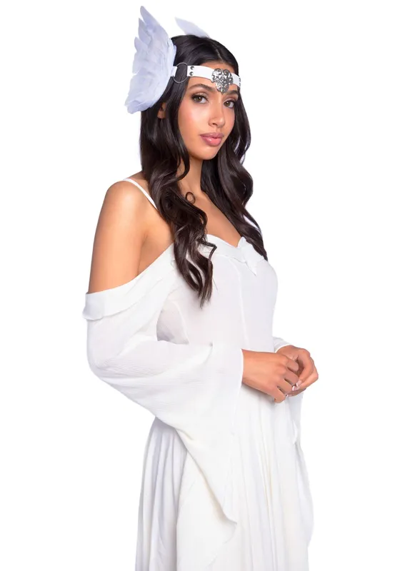 Пов'язка на голову з крилами Leg Avenue Feather headband White