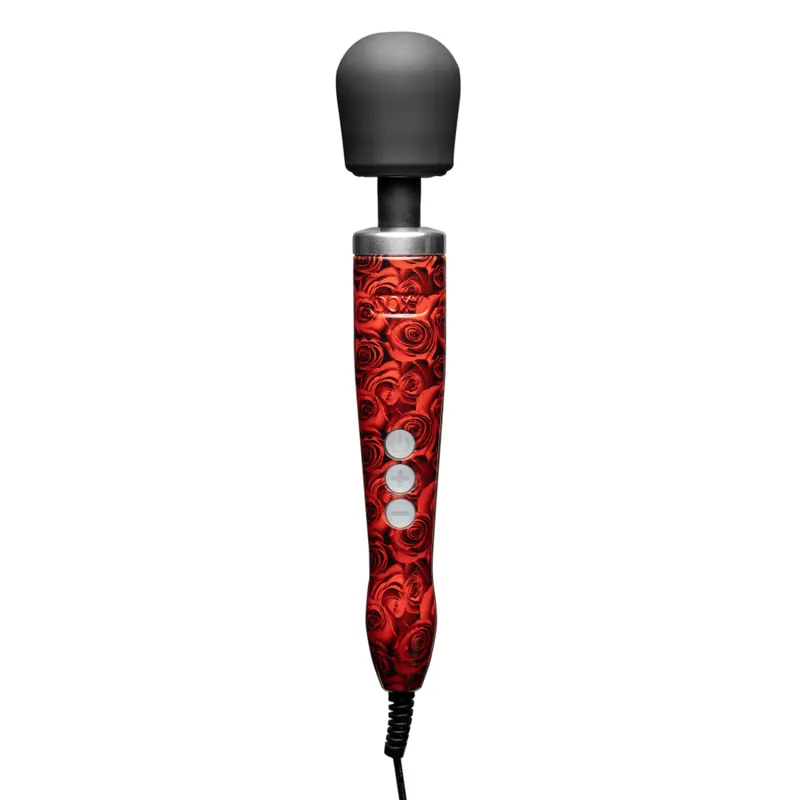 Вібромасажер Doxy Die Cast ROSE PATTERN, живлення 220В, металевий корпус