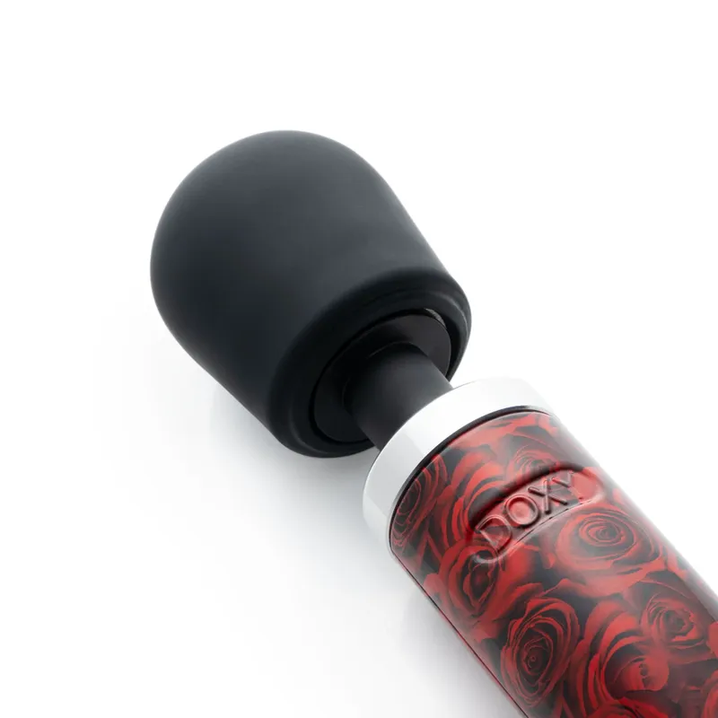 Вібромасажер Doxy Die Cast ROSE PATTERN, живлення 220В, металевий корпус