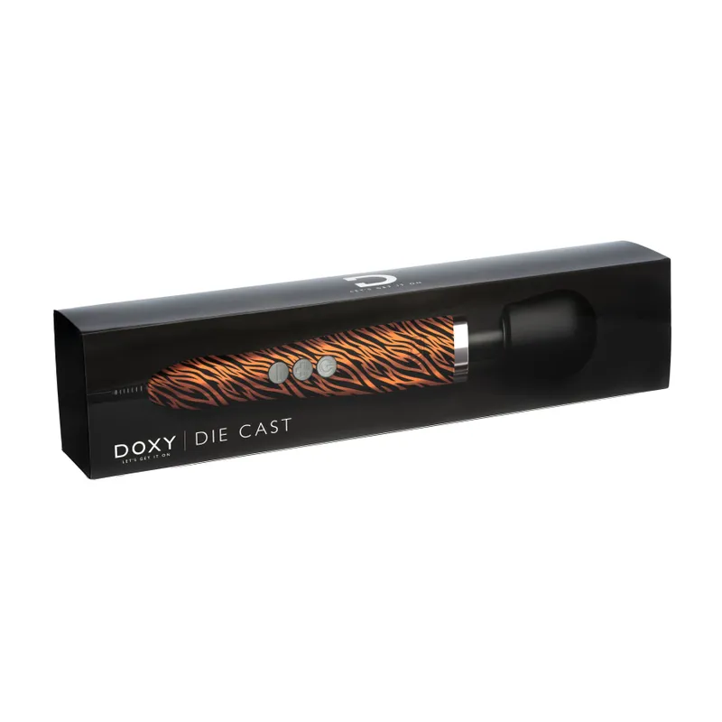 Вібромасажер Doxy Die Cast Tiger, металевий корпус, живлення 220В