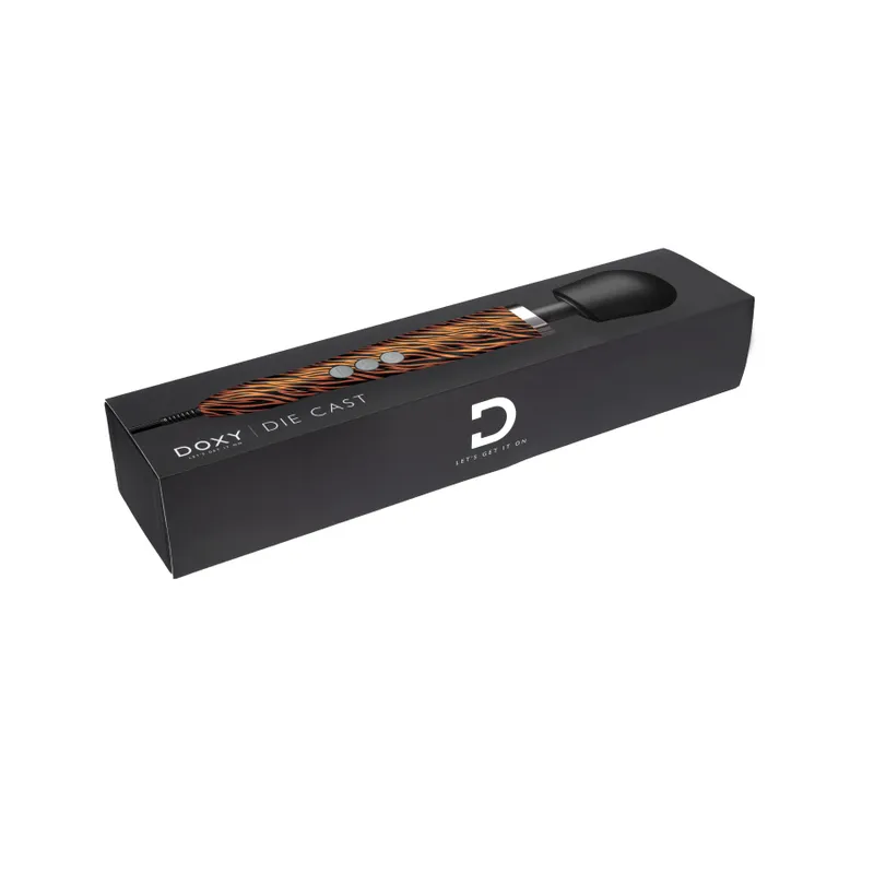 Вібромасажер Doxy Die Cast Tiger, металевий корпус, живлення 220В