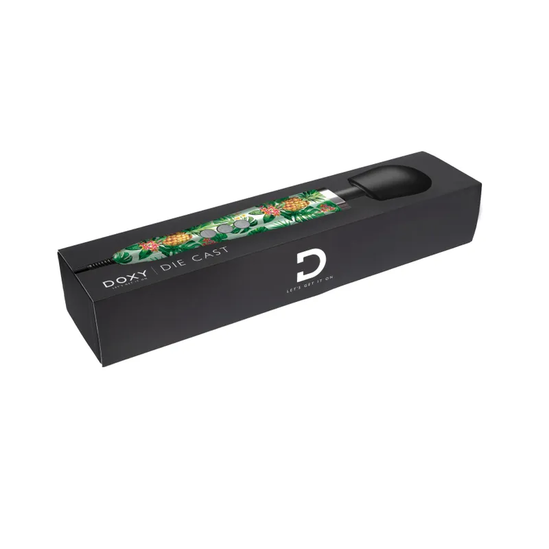 Вібромасажер Doxy Die Cast Pineapple, металевий корпус, живлення 220В