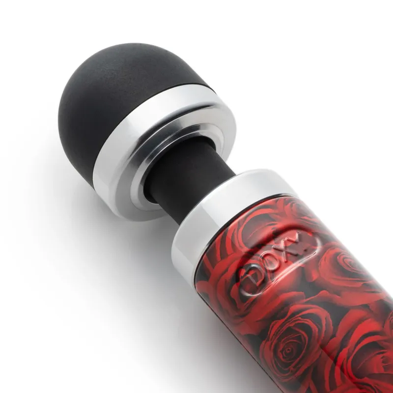 Вібромасажер DOXY Die Cast 3 ROSE PATTERN, металевий корпус, живлення 220В