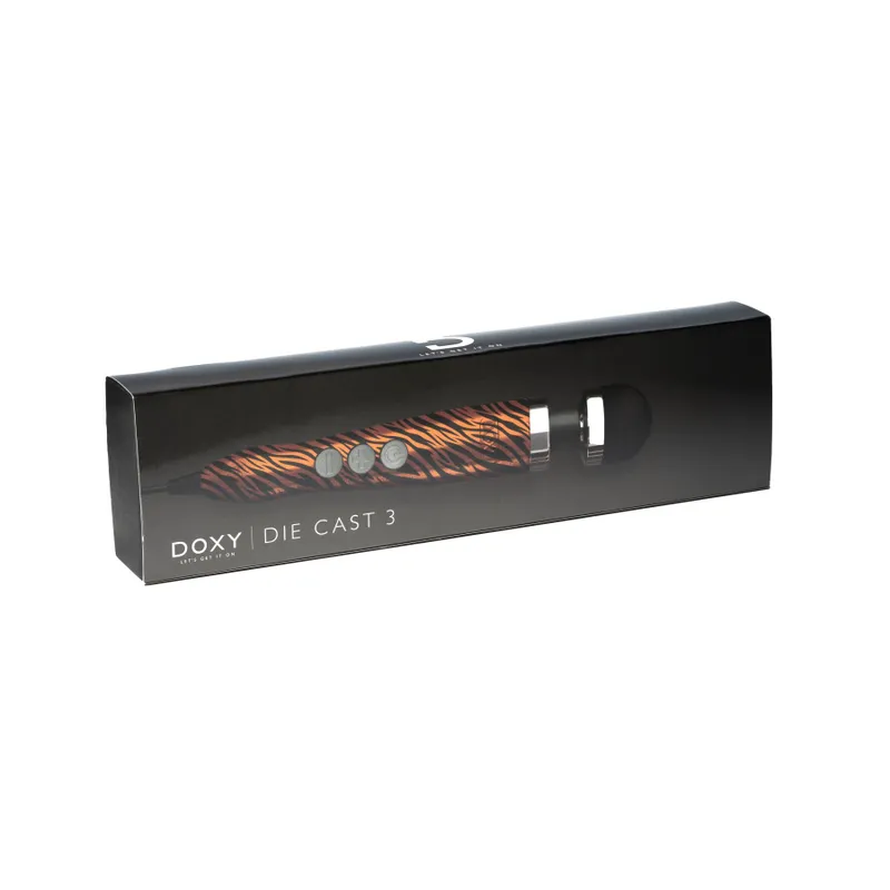 Вібромасажер DOXY Die Cast 3 TIGER, металевий корпус, живлення 220В