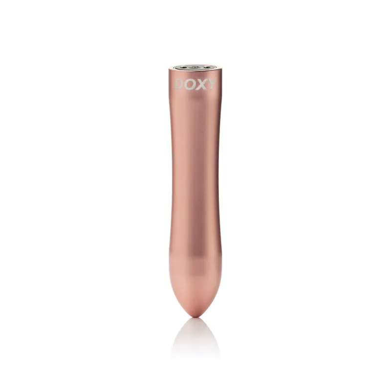 Вібропуля DOXY ROSE GOLD в металевому кейсі, ультрагладка, 7 режимів
