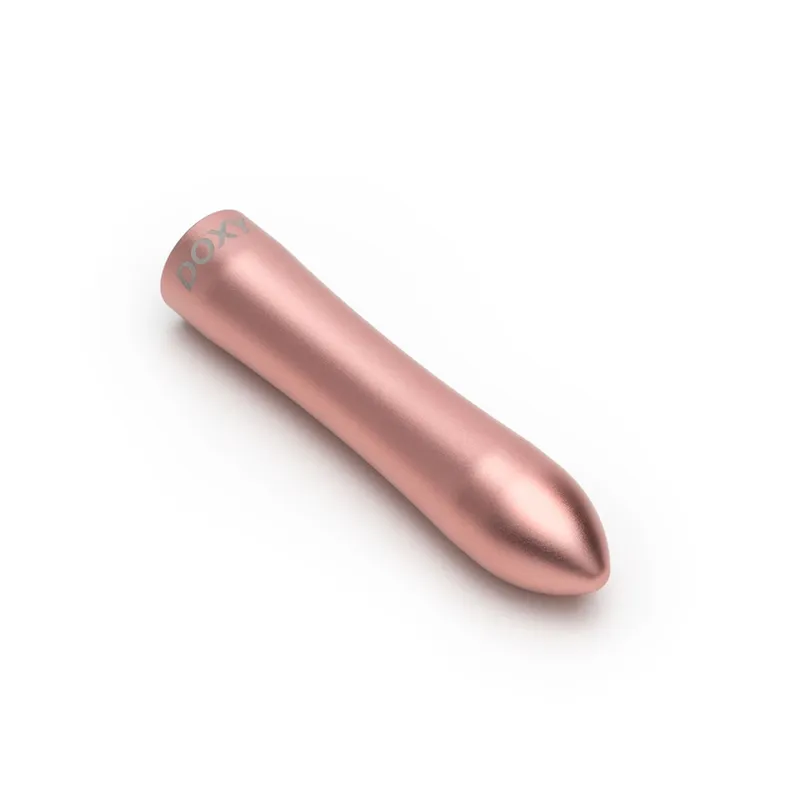 Вібропуля DOXY ROSE GOLD в металевому кейсі, ультрагладка, 7 режимів