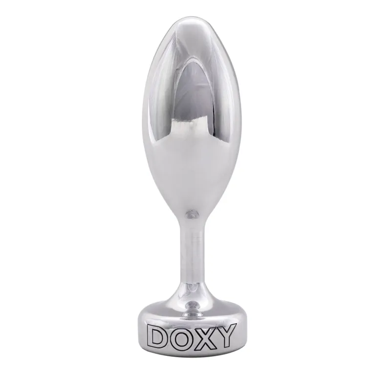 Металева анальна пробка Doxy Butt Plug SMOOTH, гладка, діаметр 3,3 см