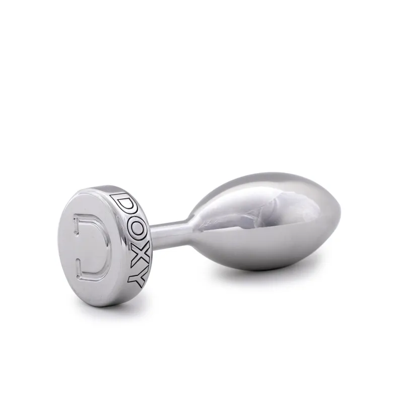 Металева анальна пробка Doxy Butt Plug SMOOTH, гладка, діаметр 3,3 см