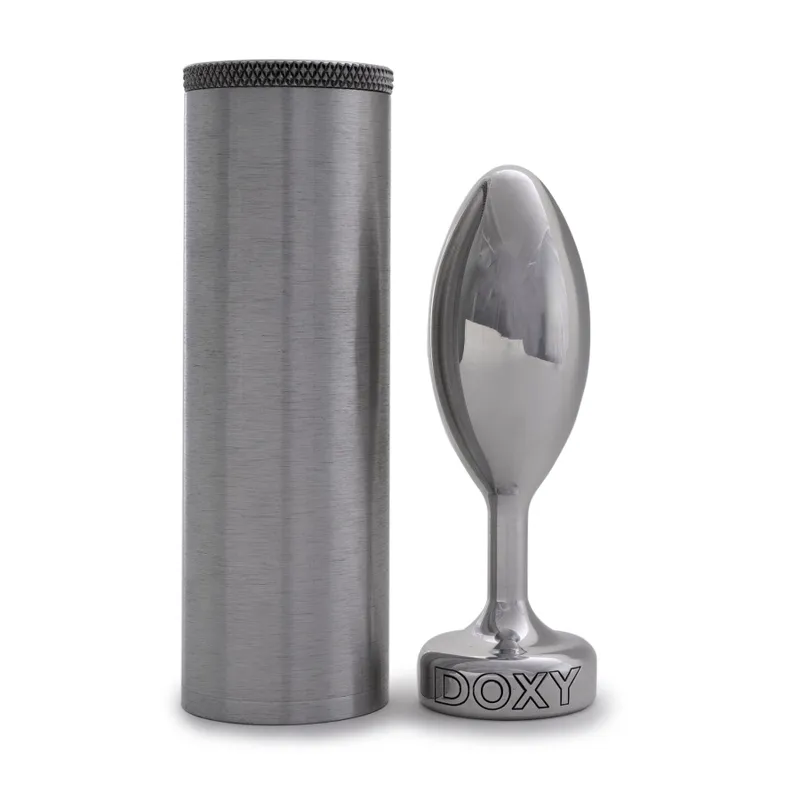 Металева анальна пробка Doxy Butt Plug SMOOTH, гладка, діаметр 3,3 см