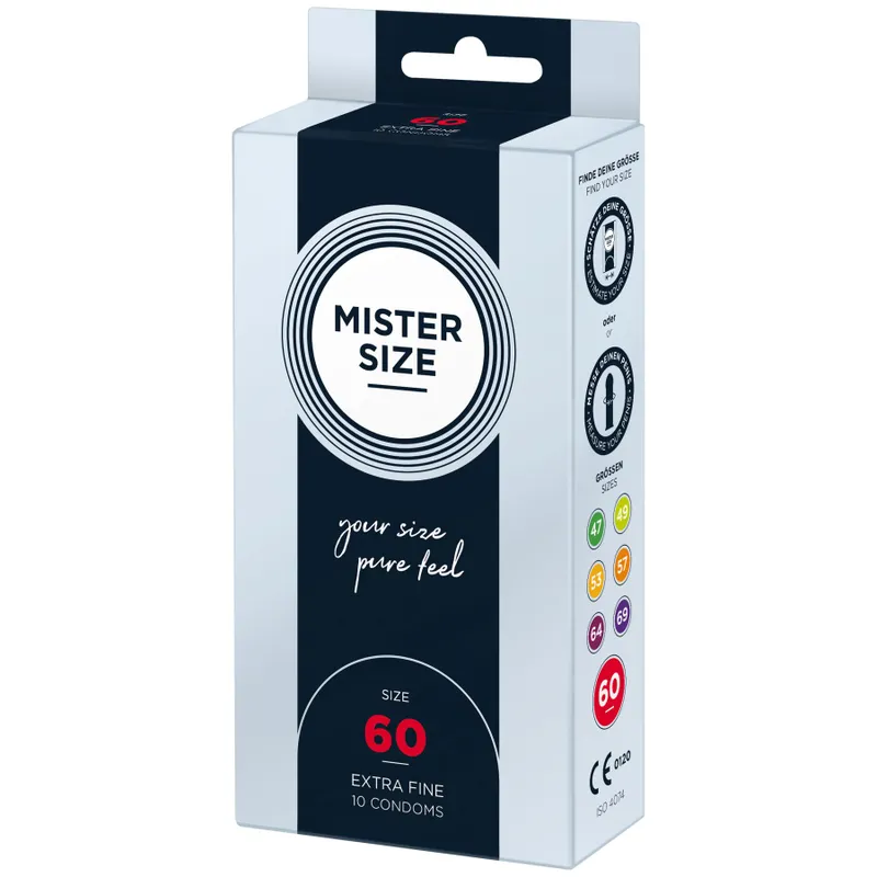 Презервативи Mister Size pure feel 60 (10 шт), товщина 0,05 мм
