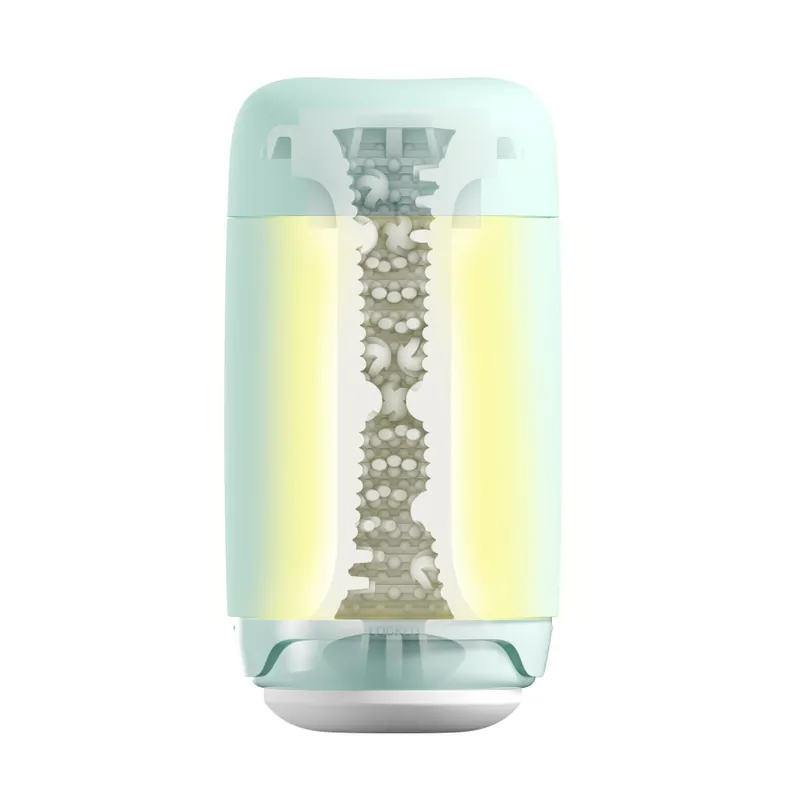 Мастурбатор TENGA PUFFY Mint Green, ультрам'який, наскрізний