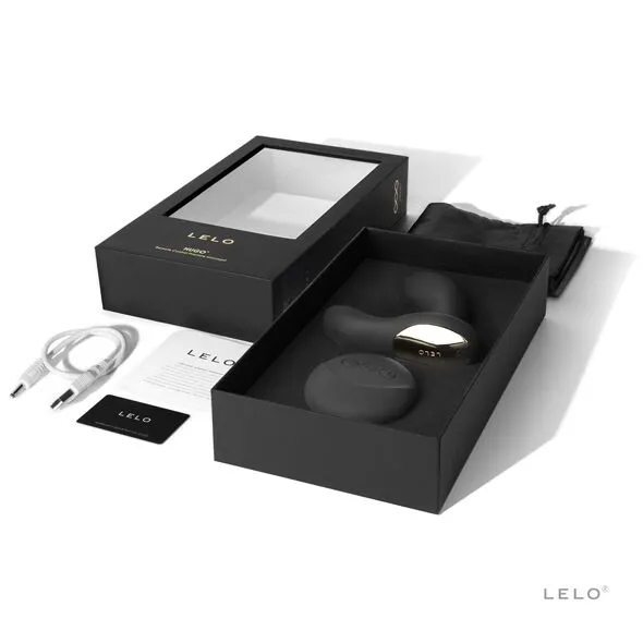 Масажер простати LELO Hugo Black, 2 мотори, пульт ДК
