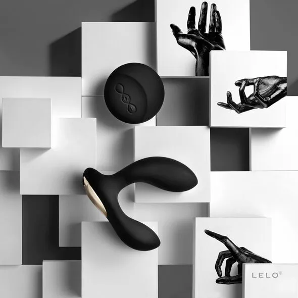 Масажер простати LELO Hugo Black, 2 мотори, пульт ДК