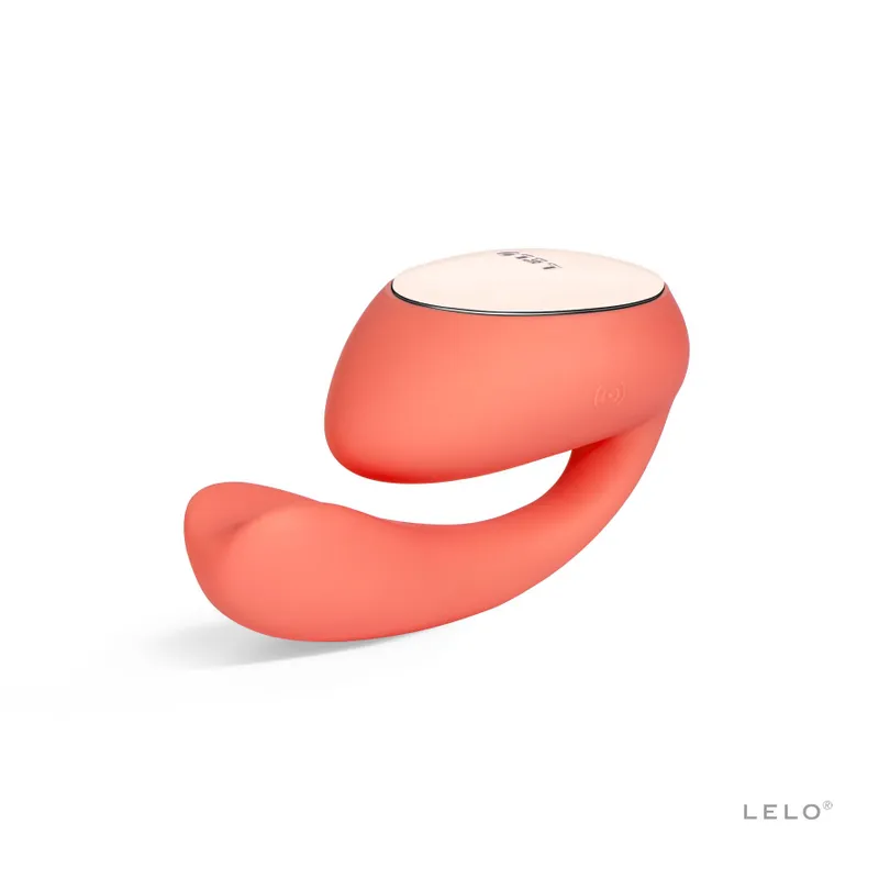 Смарт-вібратор LELO Ida Wave Coral Red, вагінально-кліторальний, технологія WaveMotion