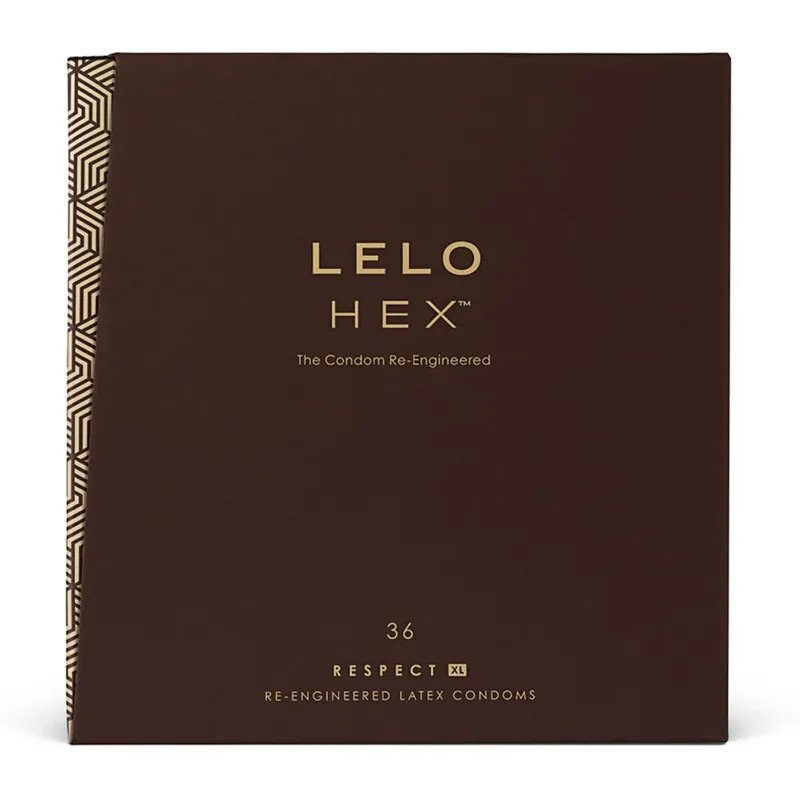 Презервативи LELO HEX Condoms Respect XL, 36 шт., збільшений розмір