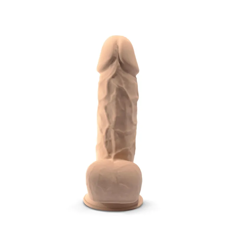 Фалоімітатор з вібрацією SilexD Norman Vibro Flesh + LRS, діаметр 5 см