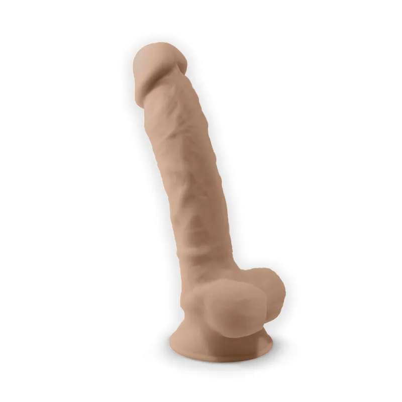 Фалоімітатор з вібрацією SilexD Vetus Vibro Flesh + LRS, двошаровий, діам. 4,2 см