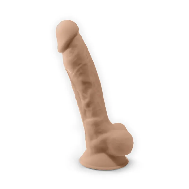 Фалоімітатор з вібрацією SilexD Vetus Vibro Flesh + LRS, двошаровий, діам. 4,2 см
