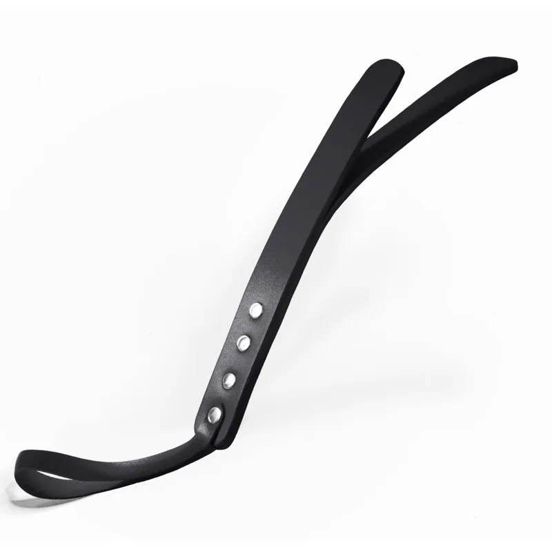 Паддл двошаровий Feral Feelings Leather Mini Paddle Black, натуральна шкіра