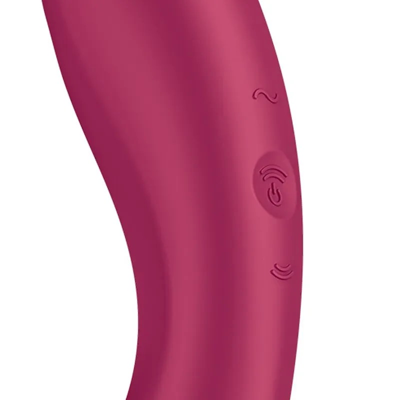 Вакуумний стимулятор з вібрацією Satisfyer Curvy Trinity 1, іграшка 3в1