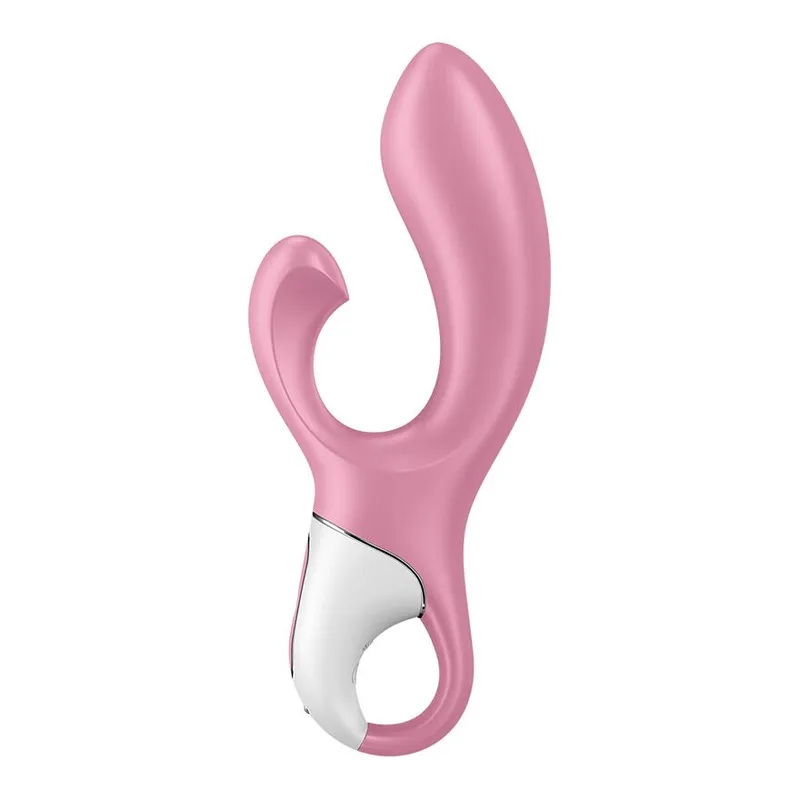 Вібратор-кролик Satisfyer Air Pump Bunny 2 з надувним стовбуром