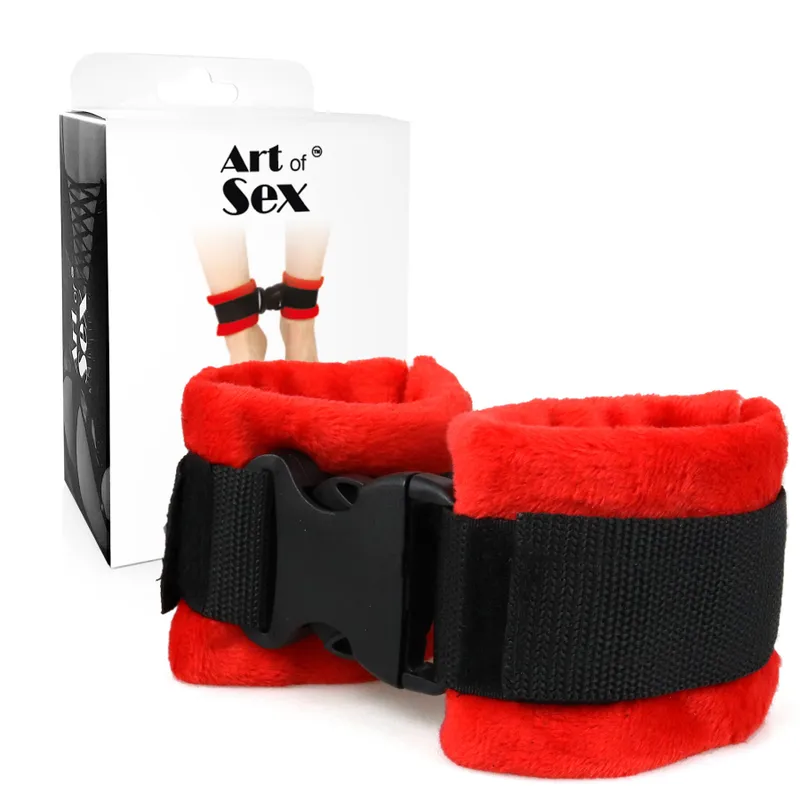 Поножі Art of Sex Ankle Cuffs Soft Touch, червоні