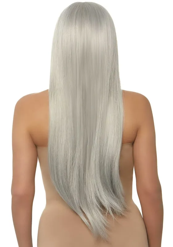 Перука Leg Avenue Long straight center part wig, сіра, 83 см