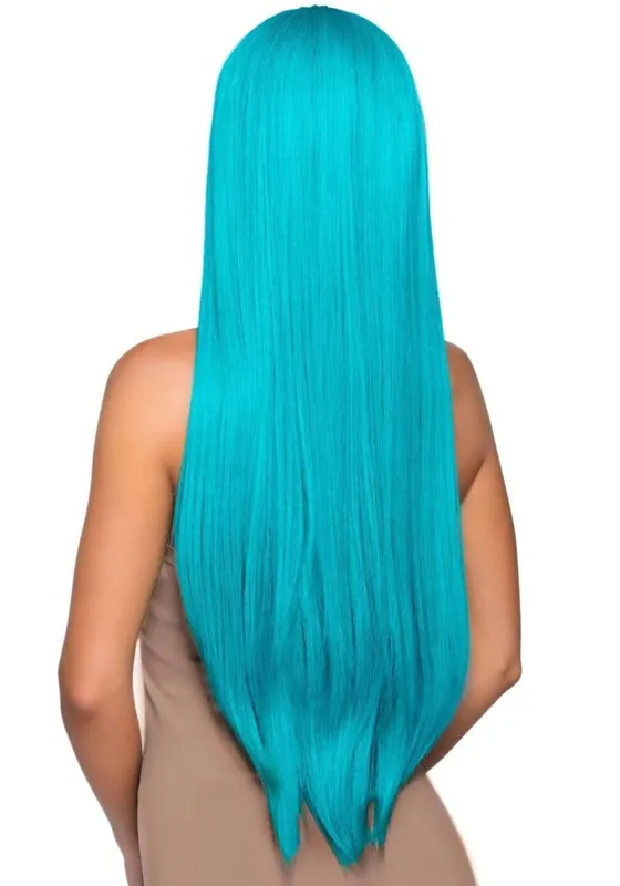 Перука Leg Avenue Long straight center part wig, бірюзова, 83 см
