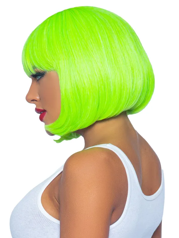 Перука Leg Avenue 12″ Neon short bob wig, неоново-зелена