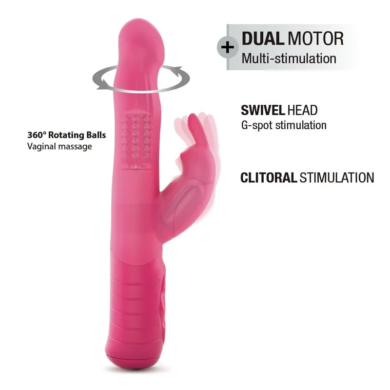 Вібратор-кролик Dorcel Baby Rabbit Magenta 2.0 з перлинним масажем