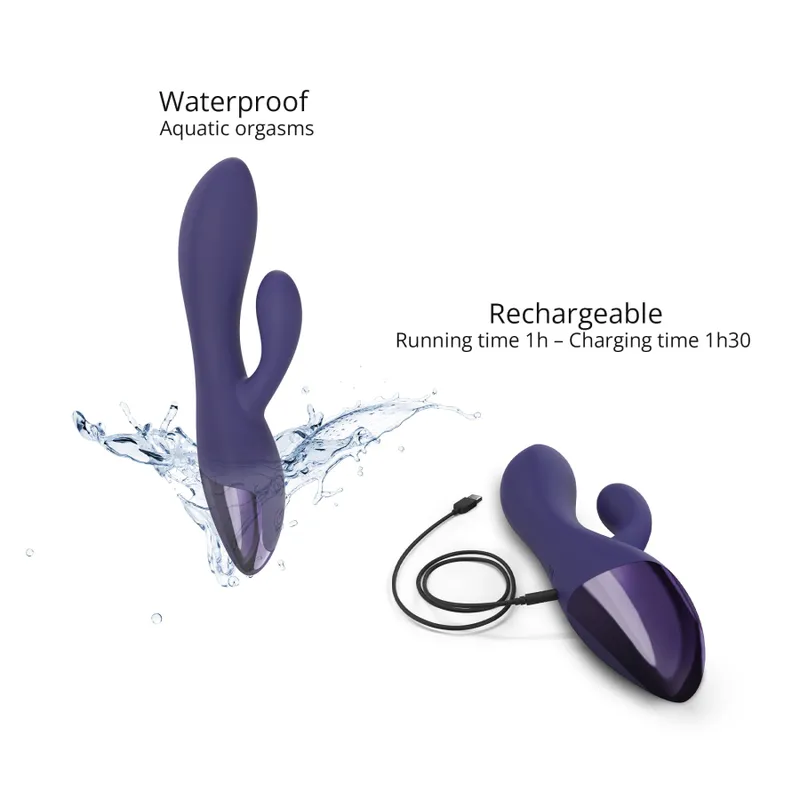 Вібратор-кролик Love To Love FUNKY BUNNY, колір Midnight Indigo