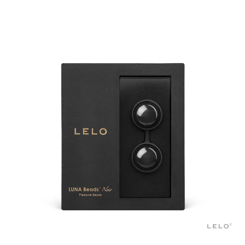 Вагінальні кульки LELO Luna Beads Noir Black, зміщений центр ваги, діаметр 2,9 см
