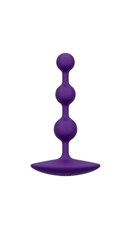 Анальне намисто Romp Amp Dark Purple, силікон, макс. діаметр 2,6 см