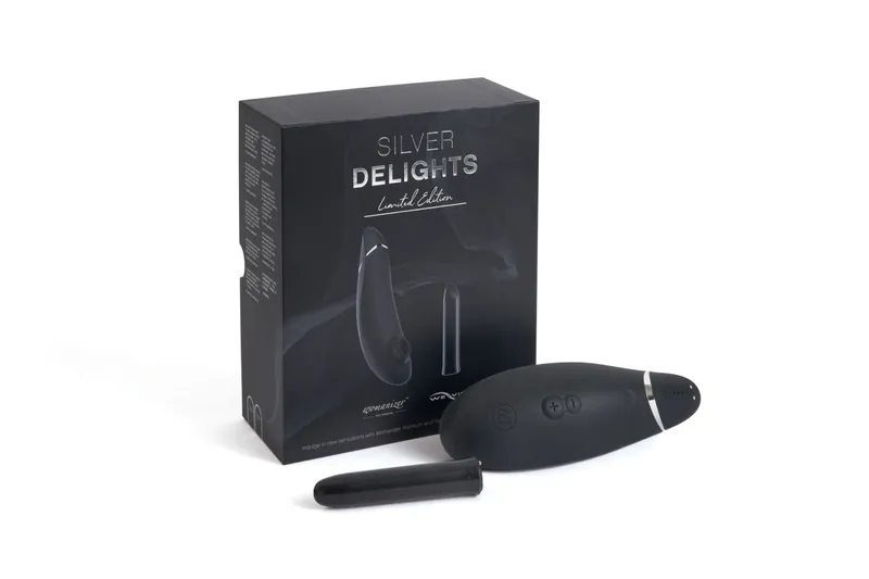 Подарунковий набір Silver Delights Collection: Womanizer Premium та We-Vibe Tango