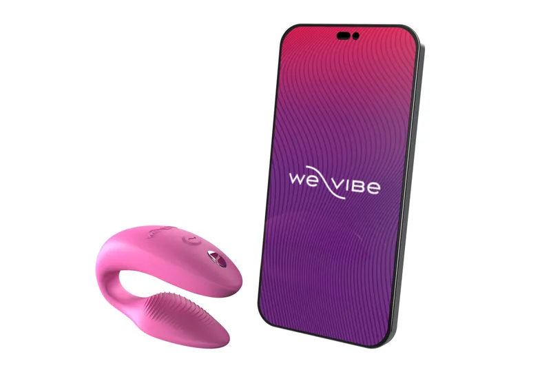 Смарт-вібратор для пар We-Vibe Sync 2 Rose, 10 віброрежимів, пульт ДУ